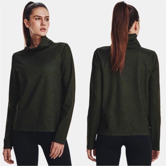 NWT Under Armour Women's UA Cold Weather Funnel Neck Long Sleeve Athletic Top M - Picture 1 of 9